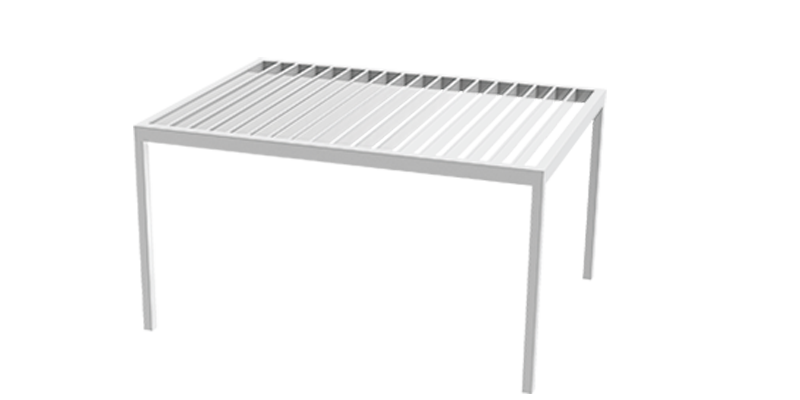 pergola de tres patas instalada